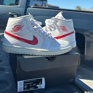 White and Red Jordan Maxs